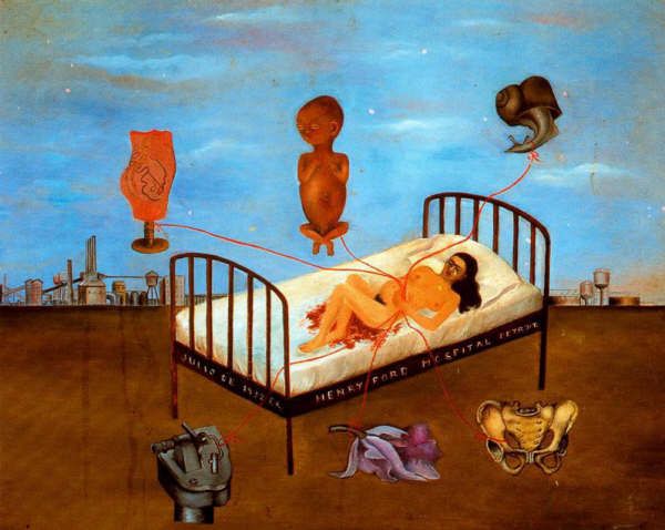 Henry ford hospital painting by frida kahlo #5